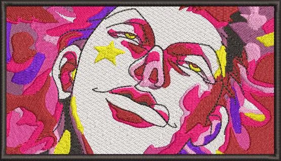 Alternative view of  Abstract Woman with Star Eye Patch 