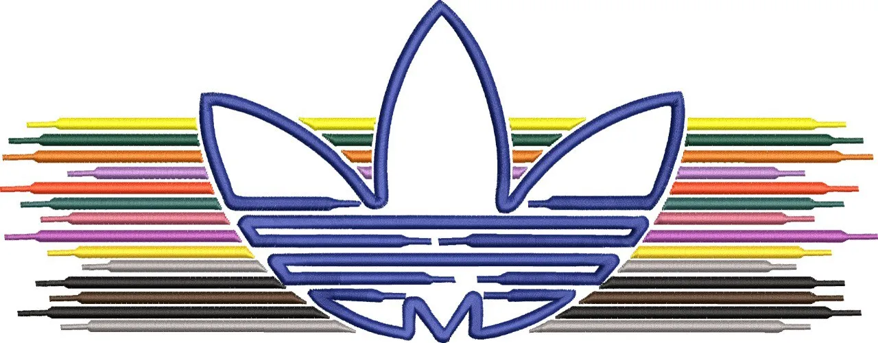 Alternative view of  Adidas Trefoil with Colorful Shoelaces 