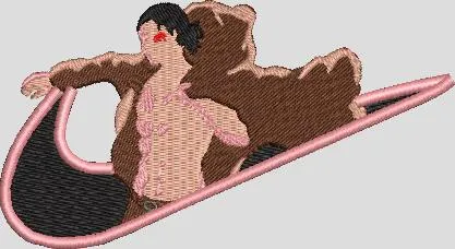 Alternative view of  Anime Character in Pink Nike Logo 