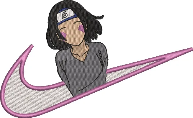 Alternative view of  Anime Girl with Nike Swoosh 