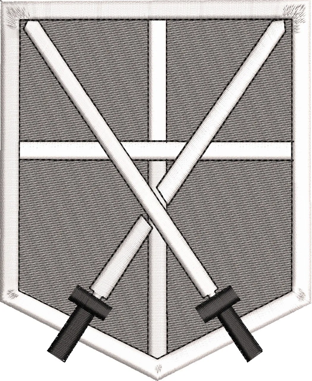 Alternative view of  Attack on Titan Scout Regiment Swords Patch 