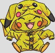 Alternative view of  Baby Pikachu in Pikachu Onesie 