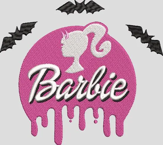 Alternative view of  Barbie Dripping Logo with Bats 