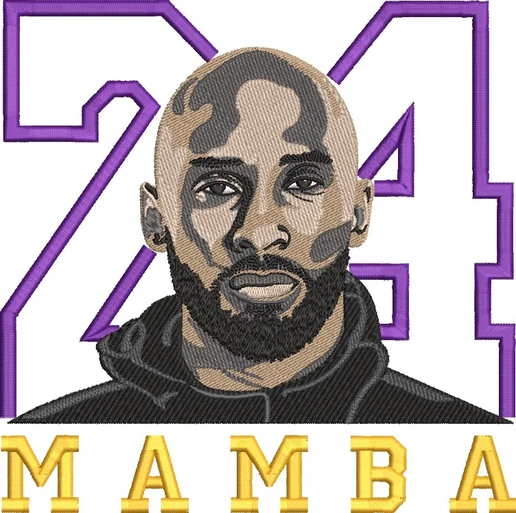 Alternative view of  Basketball Legend Number 24 Mamba Portrait 