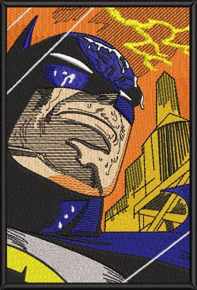 Alternative view of  Batman Comic Book Style Embroidery 