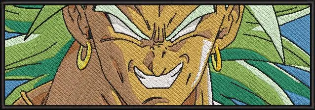 Alternative view of  Broly Close Up Rectangular Patch 