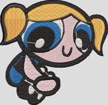 Alternative view of  Bubbles from Powerpuff Girls Embroidery Patch 