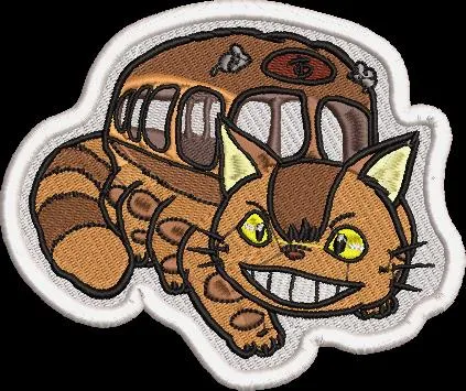 Alternative view of  Catbus from My Neighbor Totoro Patch 