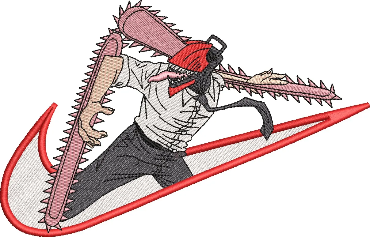 Alternative view of  Chainsaw Man in Nike Swoosh 