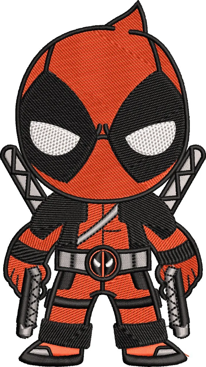 Alternative view of  Chibi Deadpool Embroidery Patch 