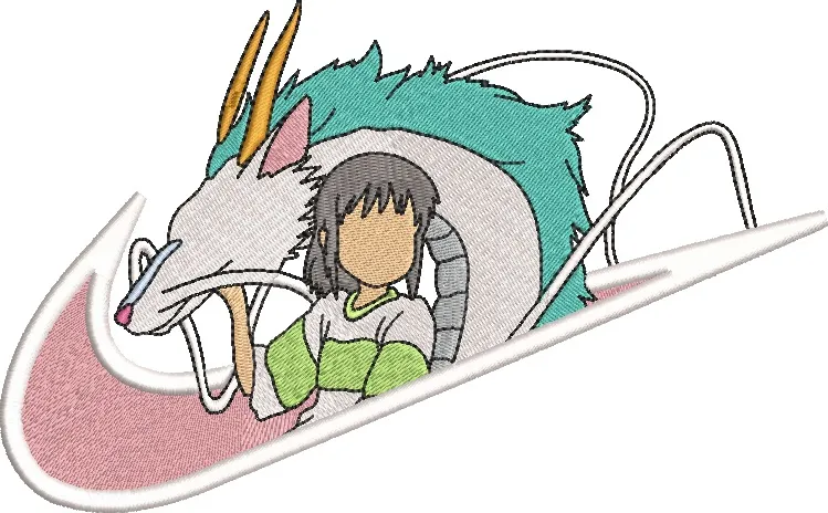 Alternative view of  Chihiro and Haku Spirited Away Nike Style 