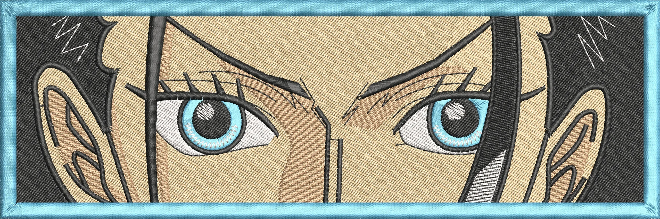 Alternative view of  Close Up Eyes of Levi Ackerman Embroidery Patch 