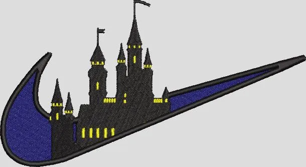 Alternative view of  Disney Castle in Nike Swoosh 