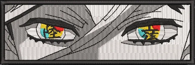 Alternative view of  Dramatic Anime Eyes with Kanji Reflection 