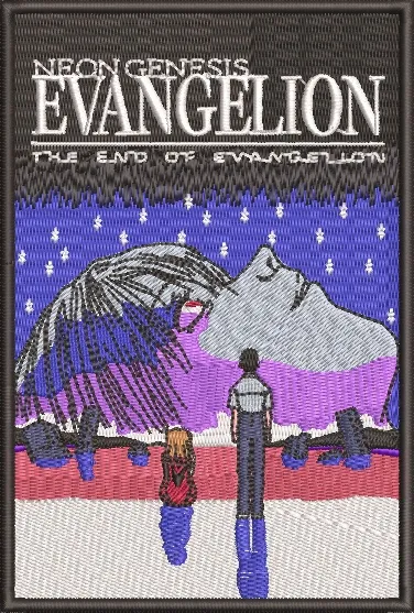 Alternative view of  End of Evangelion Beach Scene Embroidery 