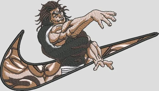 Alternative view of  Eren Yeager Embroidered on Nike Logo 