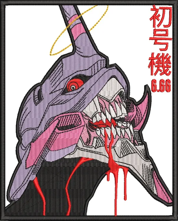 Alternative view of  Evangelion Unit 01 Bloody Head Patch Style 