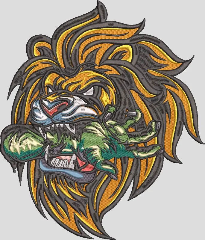 Alternative view of  Fierce Lion with Zombie Hand 