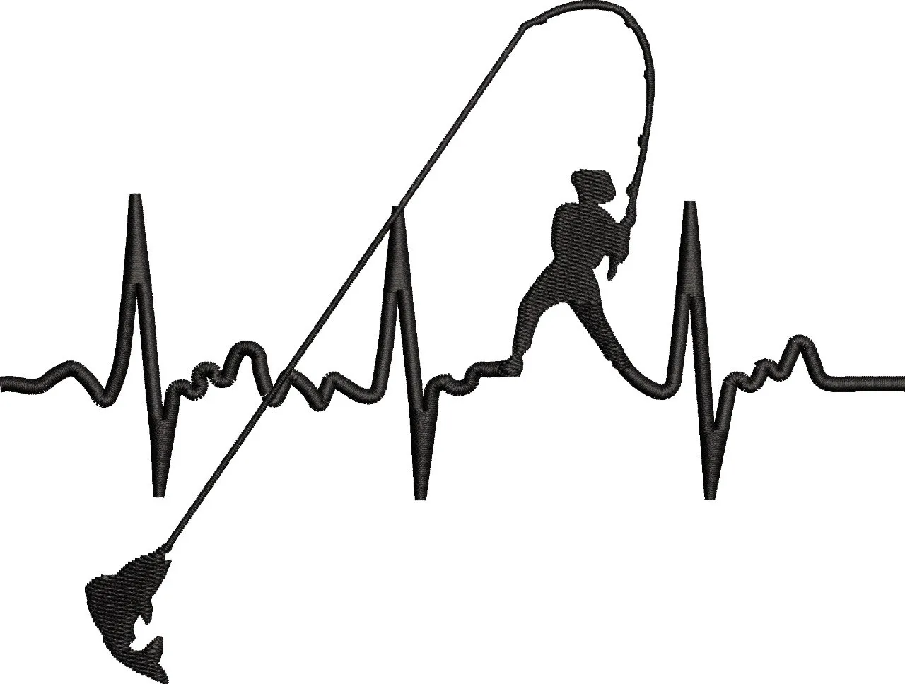 Alternative view of  Fisherman with Heartbeat Line 