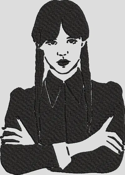 Alternative view of  Girl with Braids Arms Crossed 