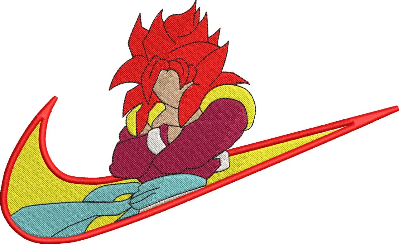 Alternative view of  Gogeta Super Saiyan 4 in Nike Swoosh 