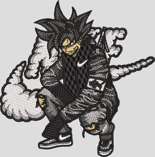 Alternative view of  Goku Black Drip with Nike Cloud Patch 