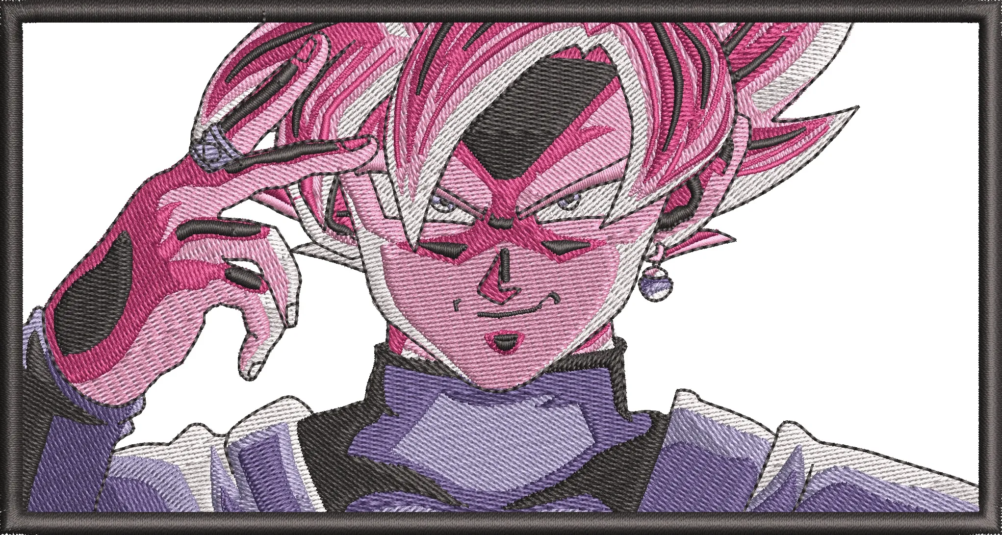 Alternative view of  Goku Black Super Saiyan Rosé Embroidery Patch 