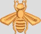Alternative view of  Golden Bee Embroidery Patch 