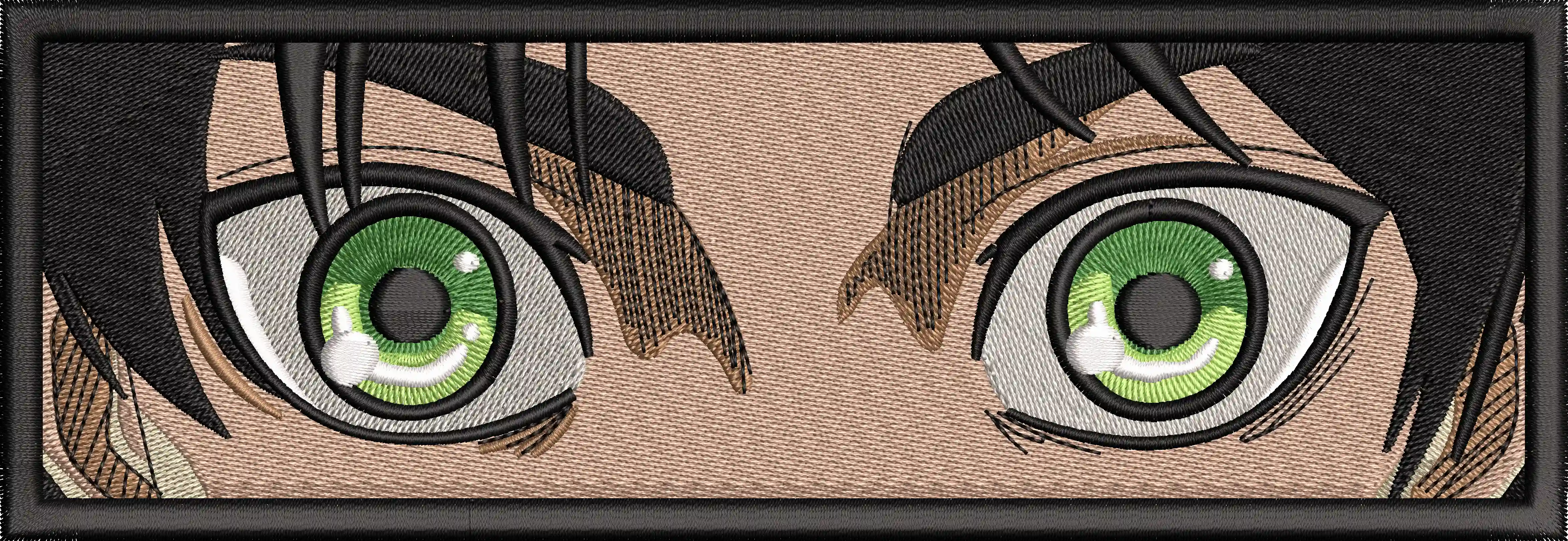 Alternative view of  Green Eyed Anime Character Closeup 