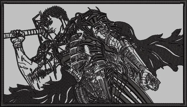 Alternative view of  Guts in Berserker Armor Embroidered Patch 