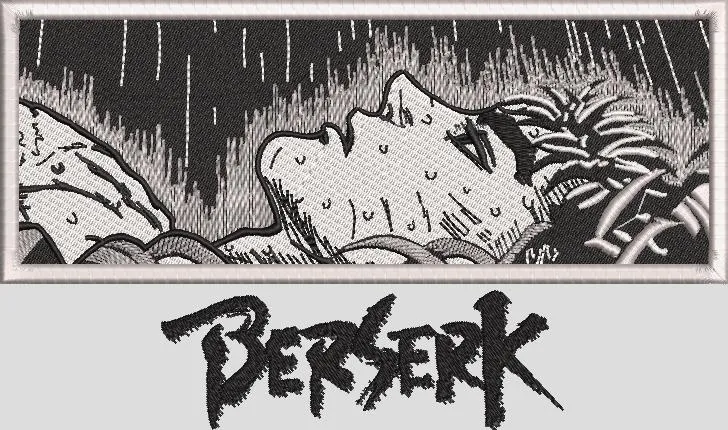 Alternative view of  Guts in the Rain from Berserk Manga 