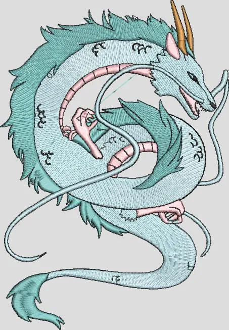 Alternative view of  Haku Spirited Away Embroidered Dragon Patch 