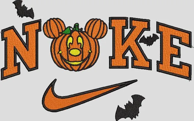 Alternative view of  Halloween Pumpkin Mickey Nike Parody 