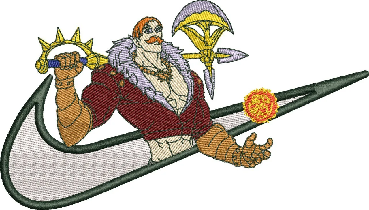 Alternative view of  Herculean Warrior with Nike Swoosh 