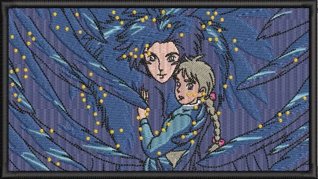 Alternative view of  Howl and Sophie Surrounded by Feathers 