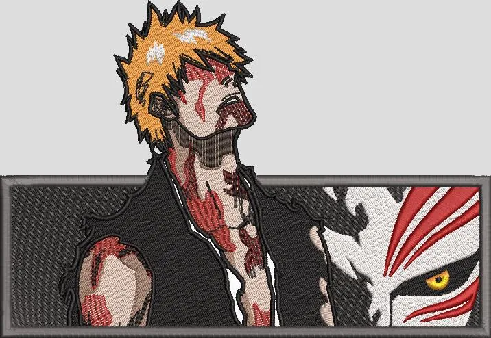 Alternative view of  Ichigo Kurosaki with Hollow Mask Side 