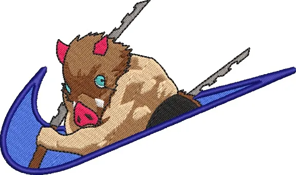 Alternative view of  Inosuke Hashibira in Nike Logo 