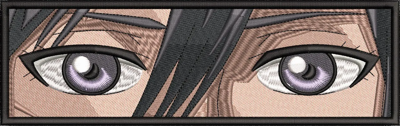 Alternative view of  Intense Anime Eyes Close Up Embroidery Patch 