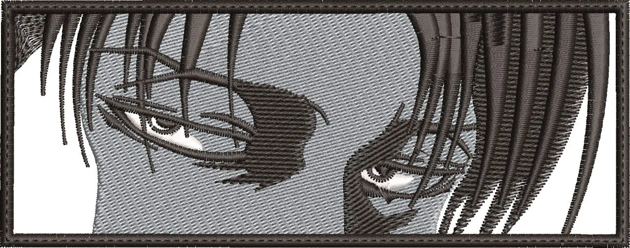 Alternative view of  Intense Anime Eyes Close Up Rectangle Patch 