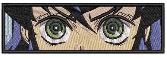 Alternative view of  Intense Green Anime Eyes Closeup 