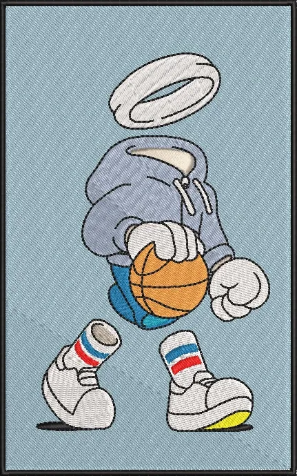 Alternative view of  Invisible Basketball Player in Hoodie 