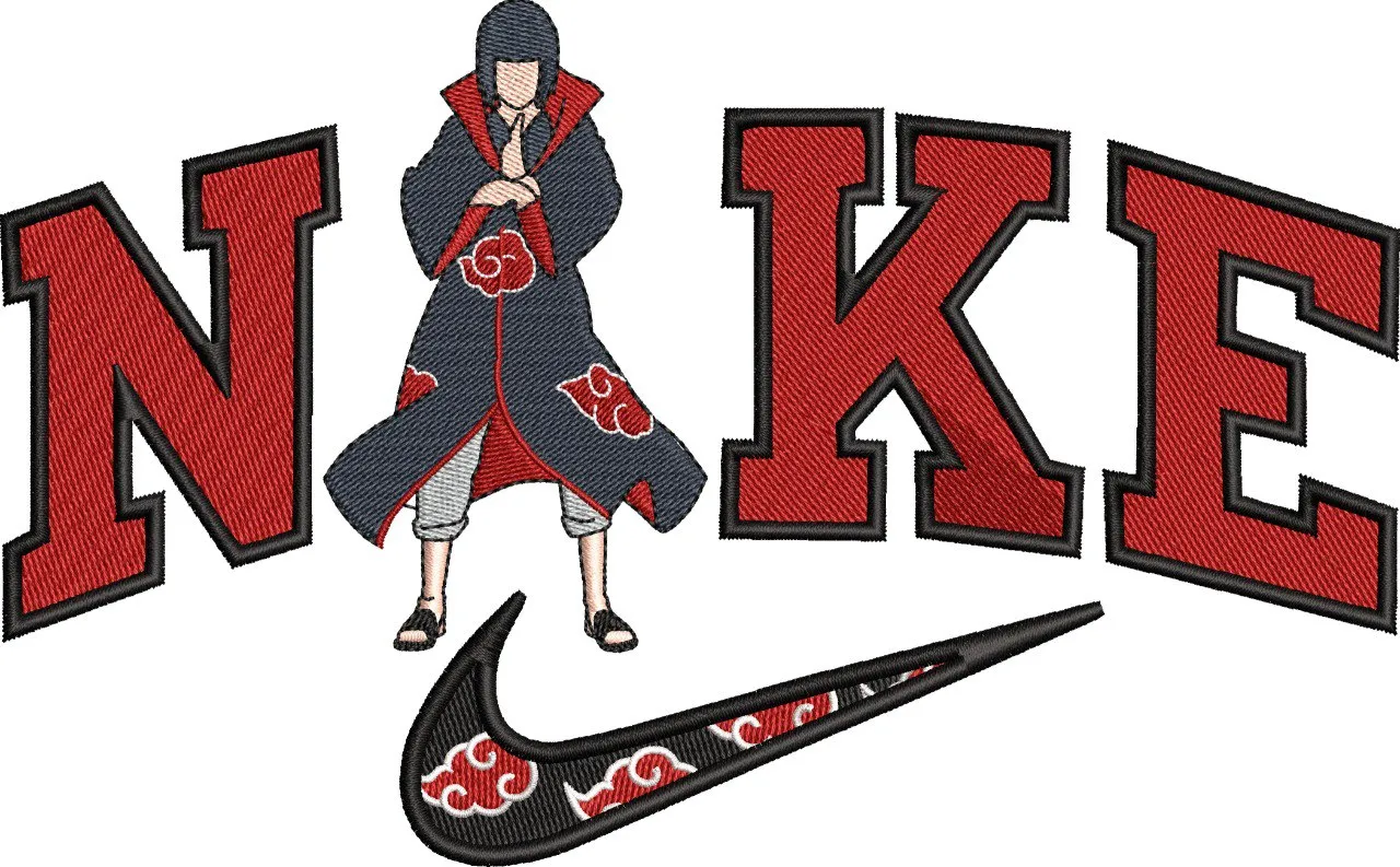 Alternative view of  Itachi Uchiha Akatsuki in Nike Logo 