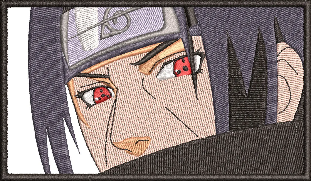 Alternative view of  Itachi Uchiha Closeup Embroidery Style 