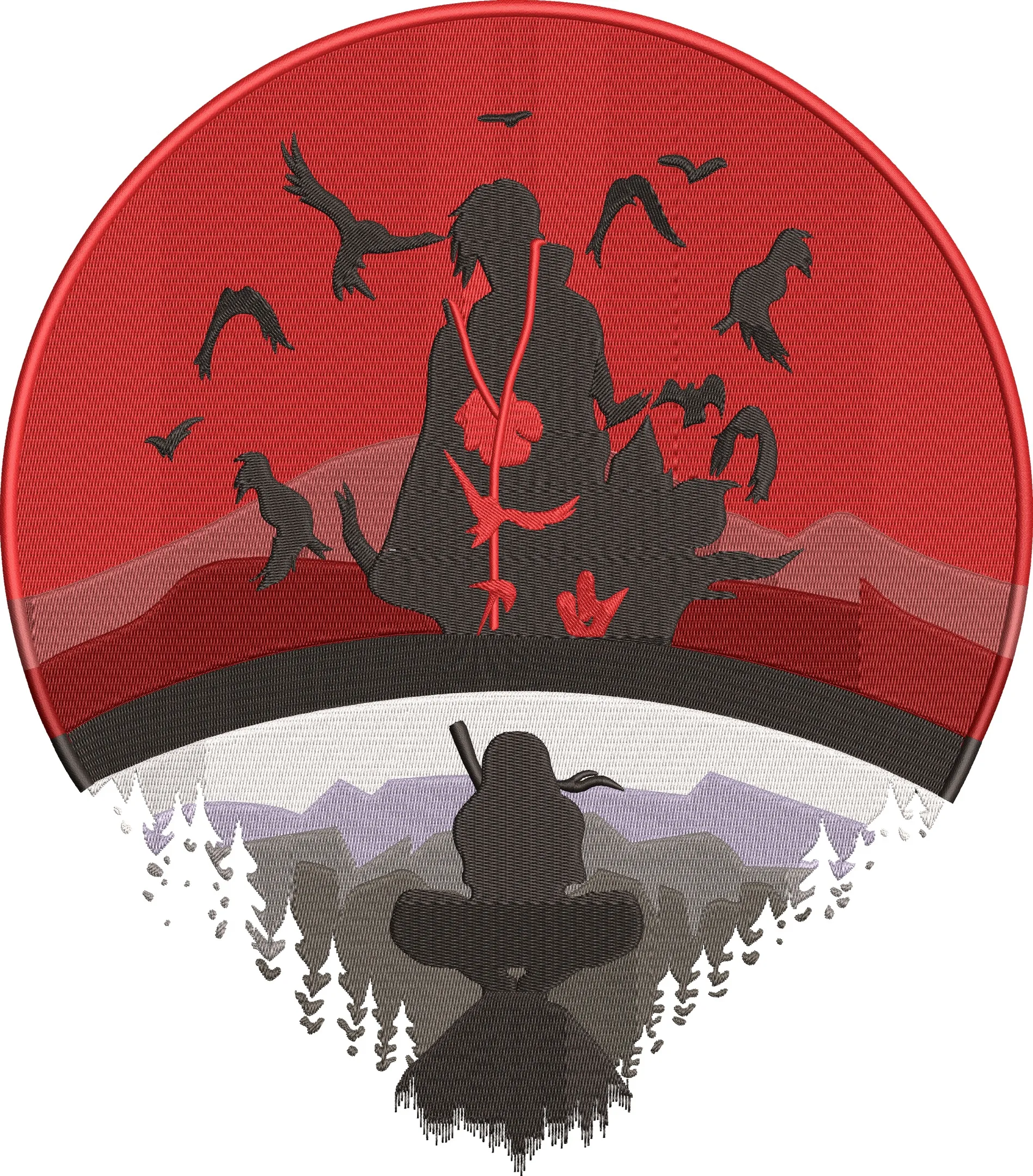 Alternative view of  Itachi Uchiha Dual Silhouette Sunset 