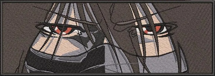 Alternative view of  Itachi Uchiha Eyes Closeup Embroidery Patch 