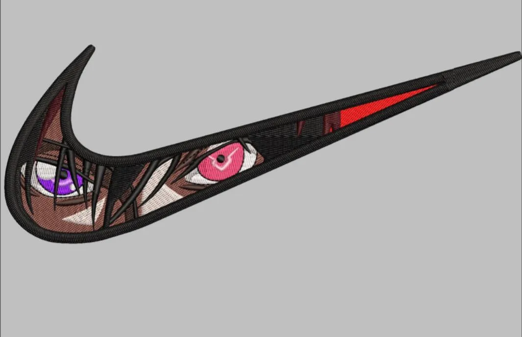 Alternative view of  Itachi Uchiha Eyes in Nike Logo 