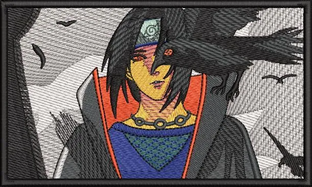 Alternative view of  Itachi Uchiha with Crow Embroidery Patch 