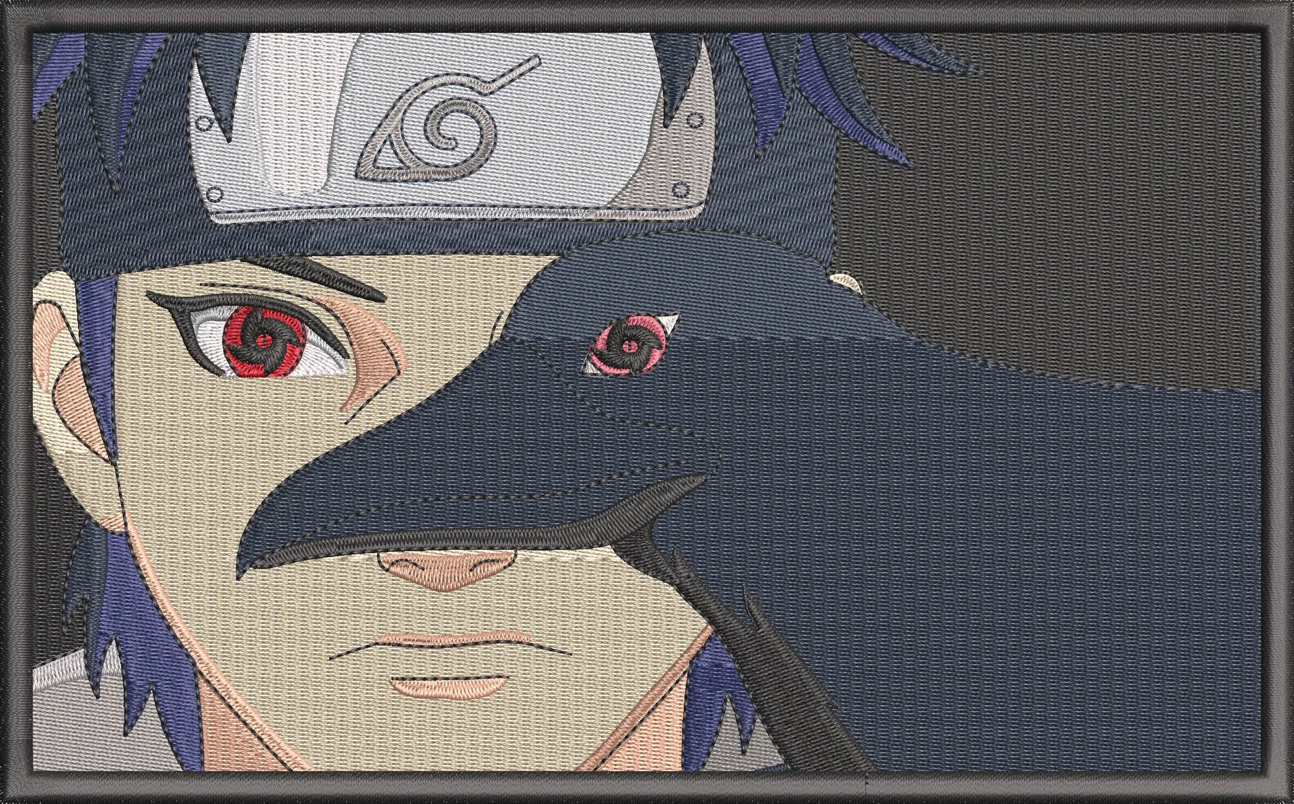 Alternative view of  Itachi Uchiha with Crow Embroidery Style 