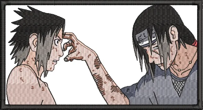 Alternative view of  Itachi and Sasuke Final Farewell Gesture 