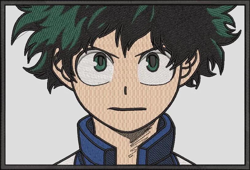 Alternative view of  Izuku Midoriya Portrait Embroidery Style 